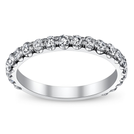 Michael M. 18k White Gold Diamond Wedding Ring 3/4 ct. tw.