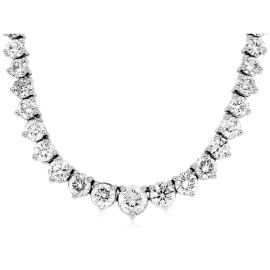14k White Gold Necklace 7 ct. tw.