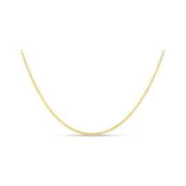 14k Yellow Gold 18" Serpentine Chain Necklace
