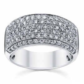 14k White Gold Diamond Wedding Ring 1 1/3 ct. tw.