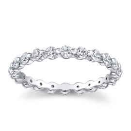 A. Jaffe 18k White Gold Diamond Eternity Band 1 ct. tw.