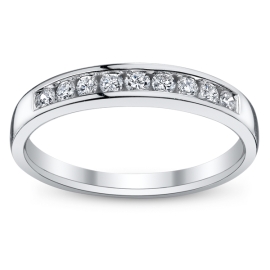 14k White Gold Diamond Wedding Ring 1/4 ct. tw.