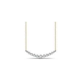 Memoire 18k White Gold and 18k Yellow Gold Necklace 1 ct. tw.
