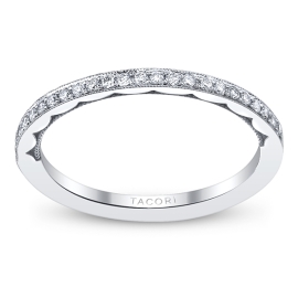 Tacori 18k White Gold Diamond Wedding Ring 1/6 ct. tw.