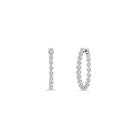 Skyset 14k White Gold Lab-Grown Diamond Earrings 3 1/2 ct. tw.