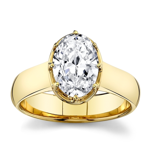 RB Signature 14k Yellow Gold Diamond Engagement Ring Setting 0.01 ct. tw.