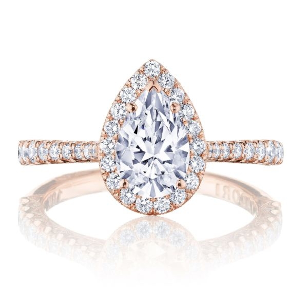 Tacori 18k Rose Gold Diamond Engagement Ring Setting 1/2 ct. tw.