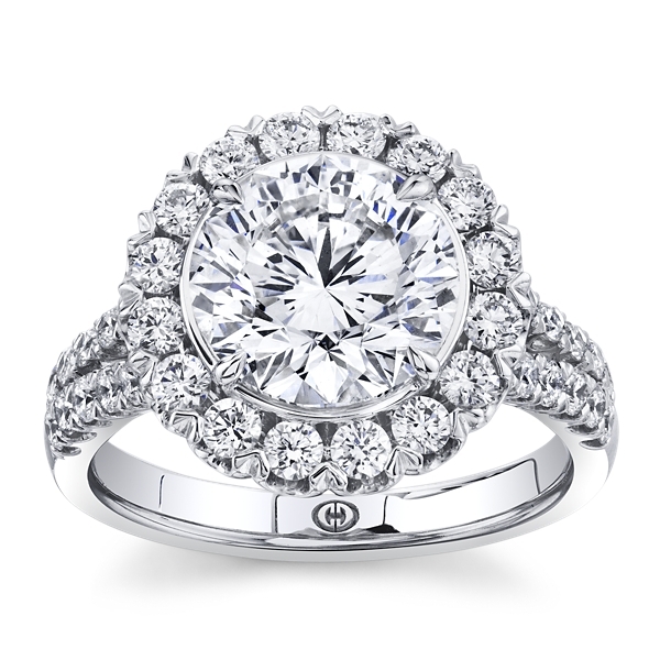 Christopher Designs Lab-Grown 14k White Gold Diamond Engagement Ring 4 ct. tw.