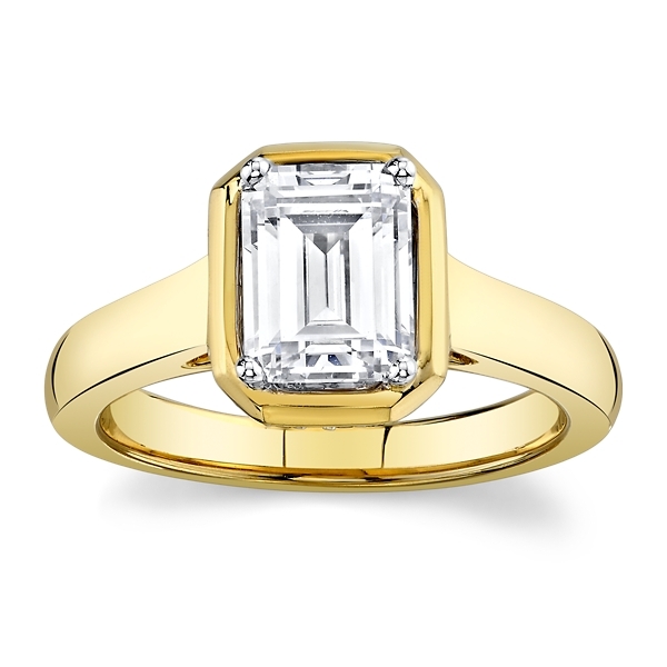 RB Signature 14k Yellow Gold Diamond Engagement Ring Setting 1/10 ct. tw.