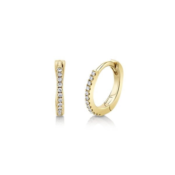 14k Yellow Gold Diamond Earrings .06 ct. tw.