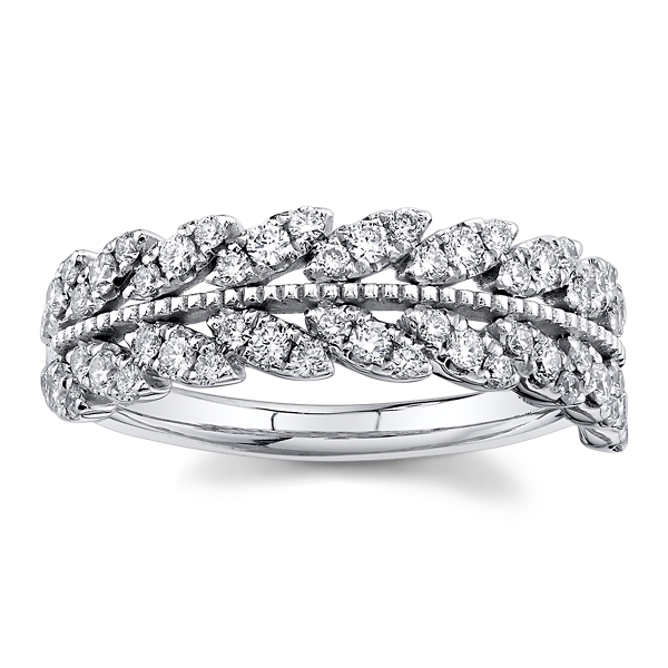 14k White Gold Diamond Wedding Ring 1/2 ct. tw.