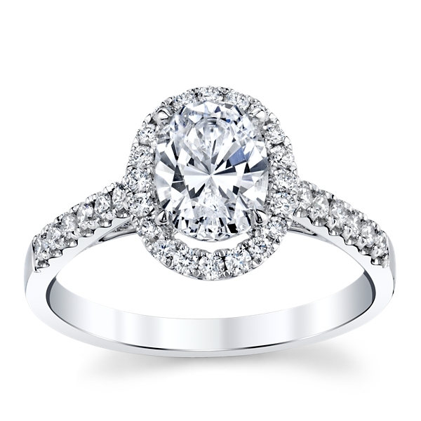 Kirk Kara 18k White Gold Diamond Engagement Ring Setting 1/3 ct. tw.