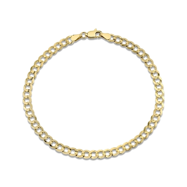 14k Yellow Gold 8.5" Curb Chain Bracelet