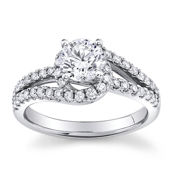 Eternalle Lab-Grown 14k White Gold Diamond Engagement Ring 1 1/2 ct. tw.
