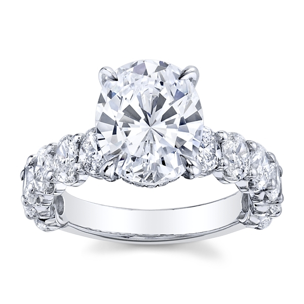 Michael M. 18k White Gold Diamond Engagement Ring Setting 1 3/4 ct. tw.