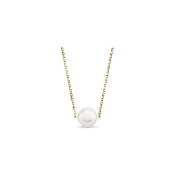 14k Yellow Gold Japanese Cultured Pearl Necklace