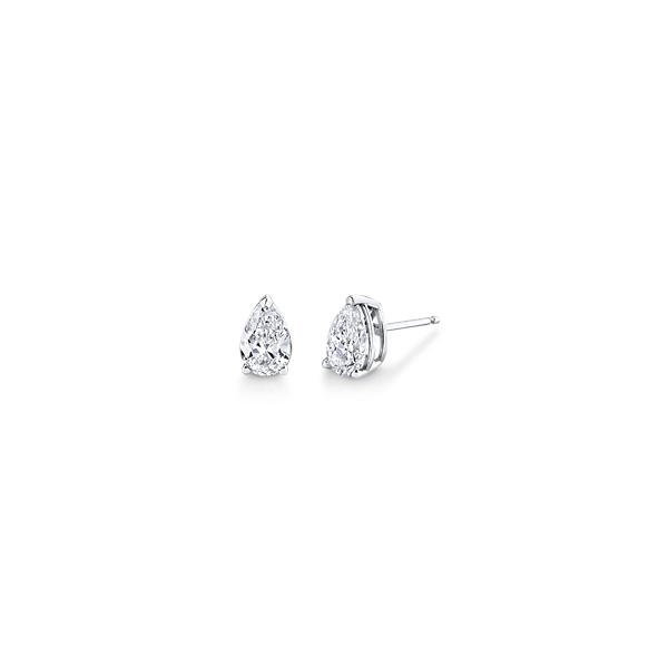 Eternalle Lab-Grown 14k White Gold Solitaire Diamond Earrings 1 ct. tw.