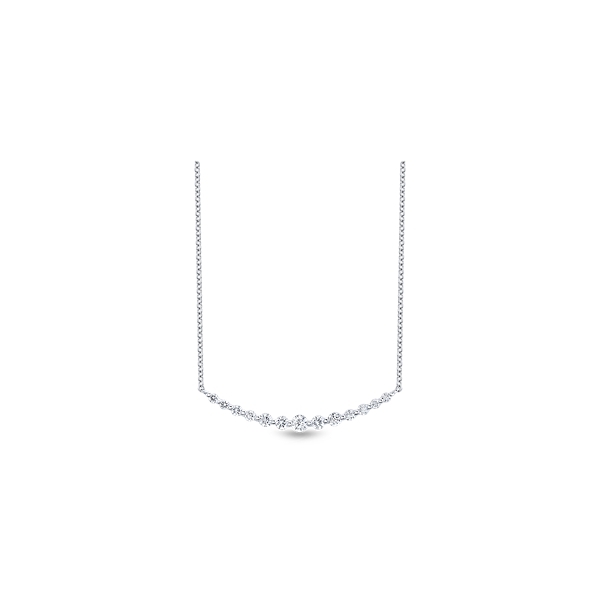 14k White Gold Diamond Necklace 1/4 ct. tw.