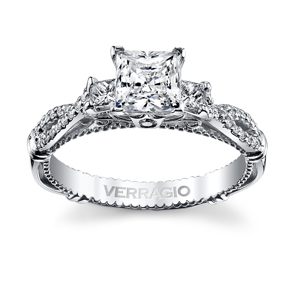 Verragio 14k White Gold Diamond Engagement Ring Setting 1/3 ct. tw.
