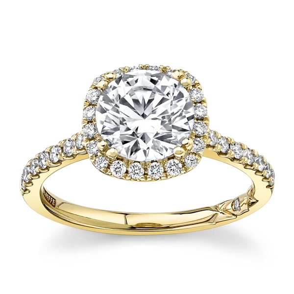 A.Jaffe 14k Yellow Gold Diamond Engagement Ring Setting 1/3 ct. tw.