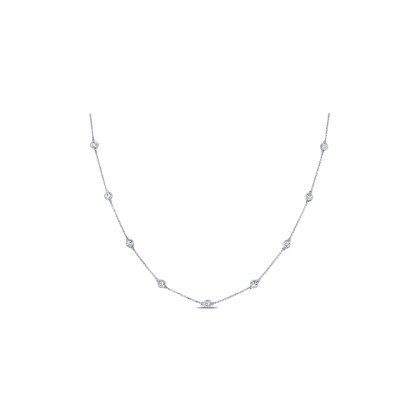 Eternalle Lab-Grown 14k White Gold Diamond Necklace 2 ct. tw.