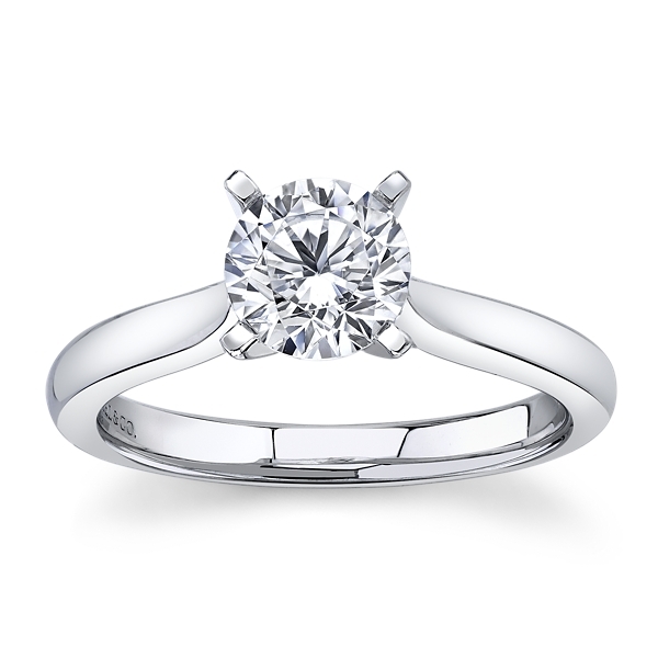Gabriel & Co. 14k White Gold Diamond Engagement Ring Setting