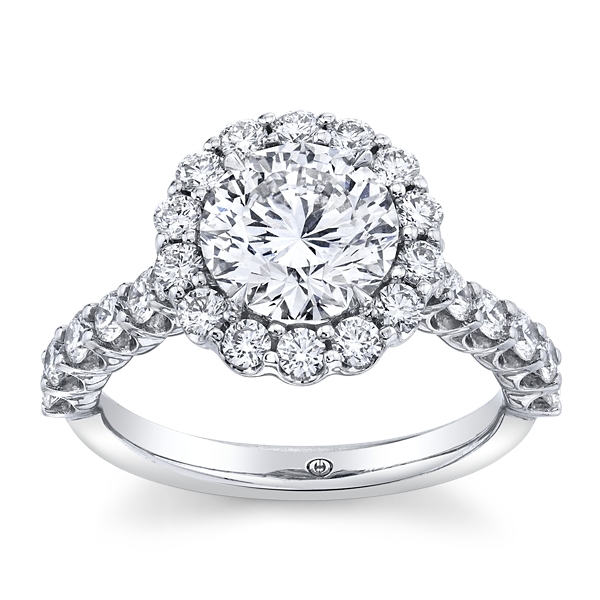 Christopher Designs Lab-Grown 14k White Gold Diamond Engagement Ring 3 ct. tw.