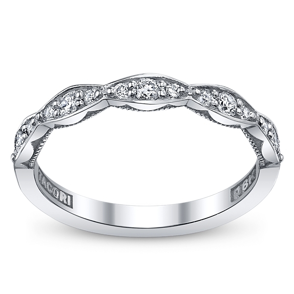 Tacori 18k White Gold Diamond Wedding Ring