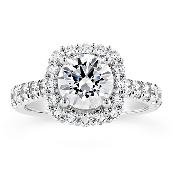 Coast Diamond 14k White Gold Diamond Engagement Ring Setting 1 ct. tw.