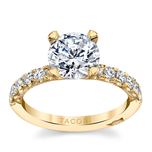 Tacori 18k Yellow Gold Diamond Engagement Ring Setting 1/2 ct. tw.