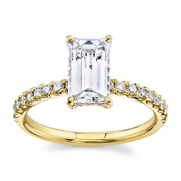 Christopher Designs Lab-Grown 14k Yellow Gold Diamond Engagement Ring 1 1/3 ct. tw.