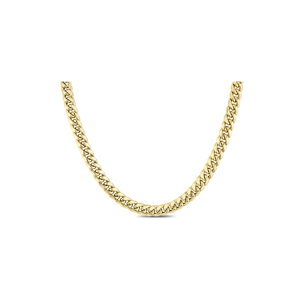 14k Yellow Gold 24" Miami Cuban Link Chain Necklace