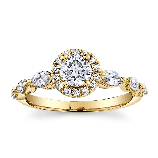 Utwo 14k Yellow Gold Diamond Engagement Ring 1 ct. tw.