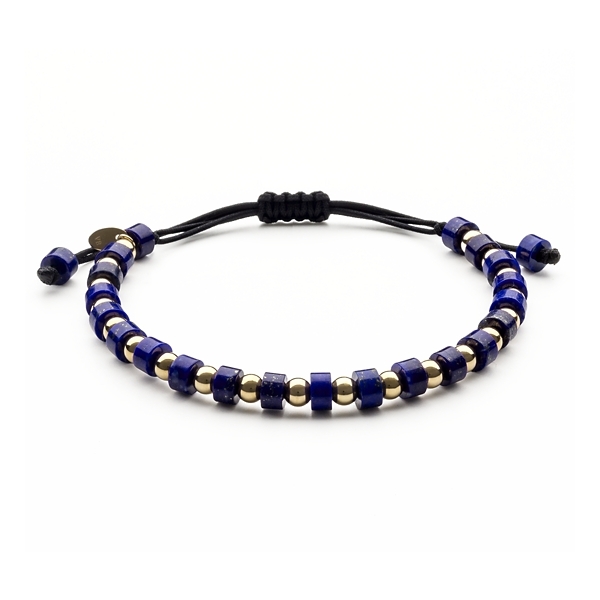 14k Yellow Gold Jaibor Uomo Lapis Lazuli Bracelet