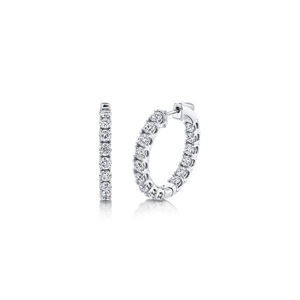 Eternalle Lab-Grown 14k White Gold Diamond Earrings 3 3/4 ct. tw.