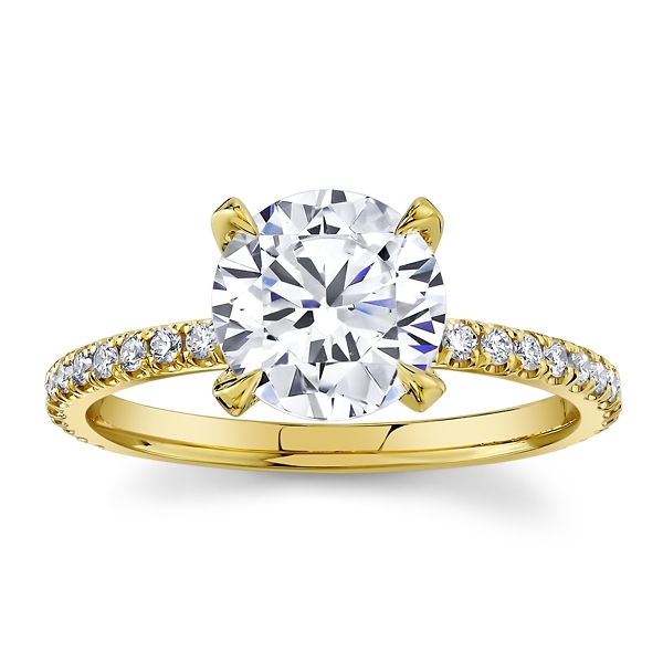 Michael M. 18k Yellow Gold Diamond Engagement Ring Setting 1/3 ct. tw.