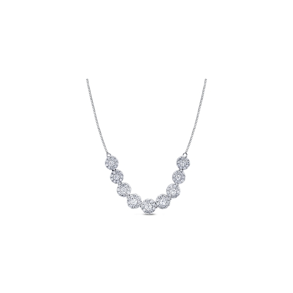 Eternalle Lab-Grown 14k White Gold Diamond Necklace 1 ct. tw.