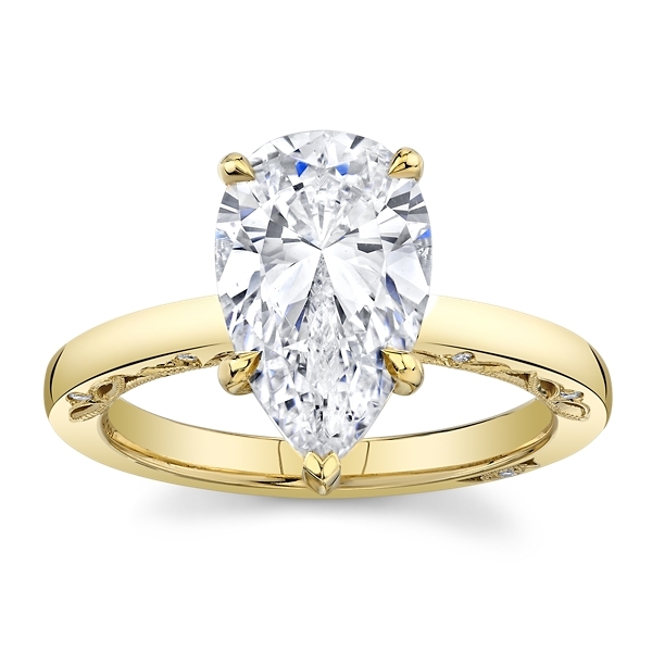 Tacori 18k Yellow Gold Diamond Engagement Ring Setting 1/8 ct. tw.