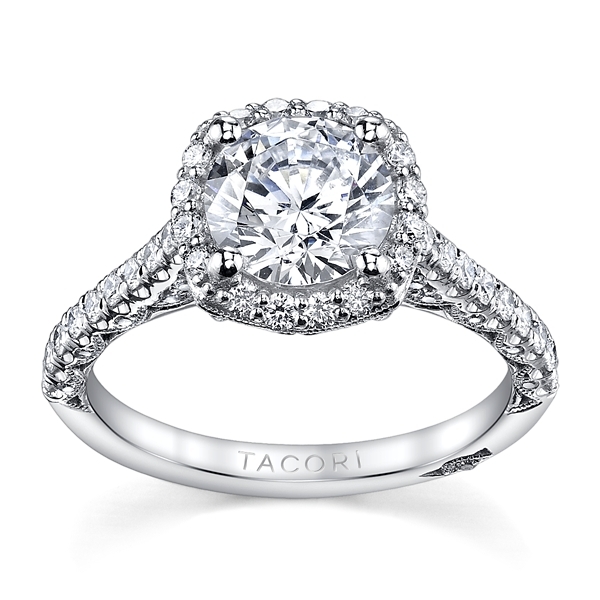 Tacori Platinum Diamond Engagement Ring Setting 5/8 ct. tw.