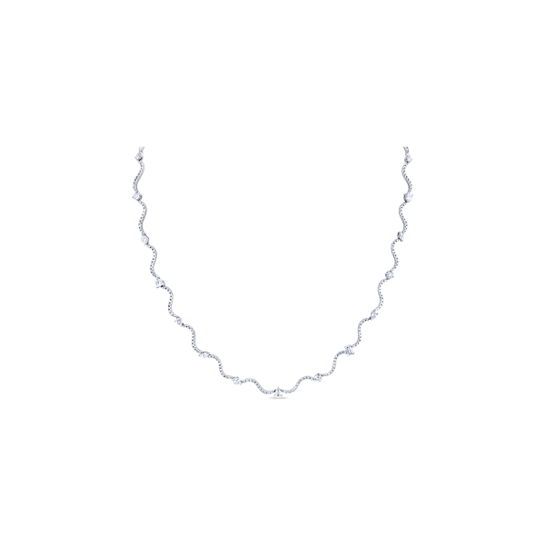 18k White Gold Diamond Necklace 4 3/4 ct. tw.