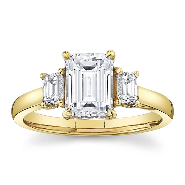 14k Yellow Gold Diamond Engagement Ring Setting 5/8 ct. tw.