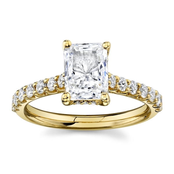 RB Signature 14k Yellow Gold Diamond Engagement Ring Setting 1/4 ct. tw.