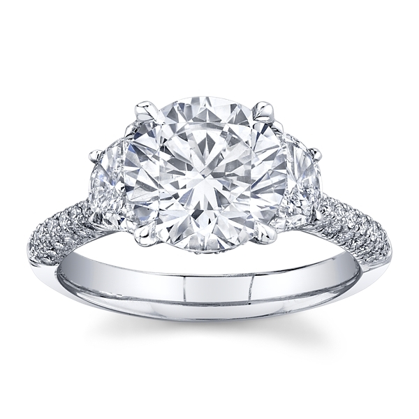 Tacori Platinum Diamond Engagement Ring Setting 1 ct. tw.