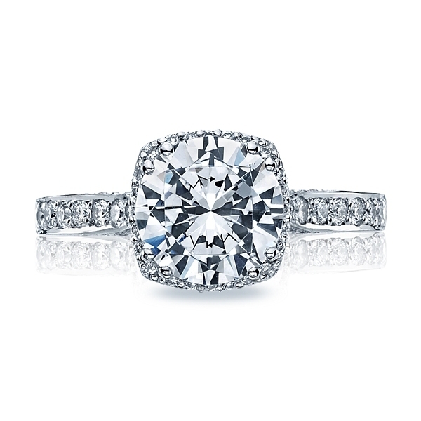 Tacori Platinum Diamond Engagement Ring Setting 3/8 ct. tw.