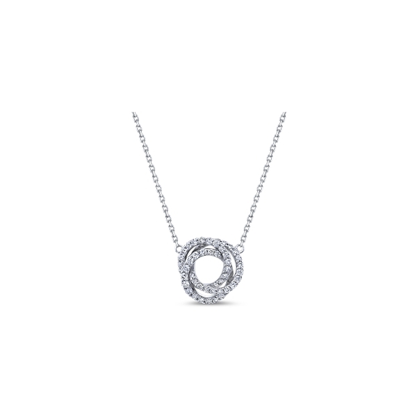 14k White Gold Diamond Necklace 1/2 ct. tw.