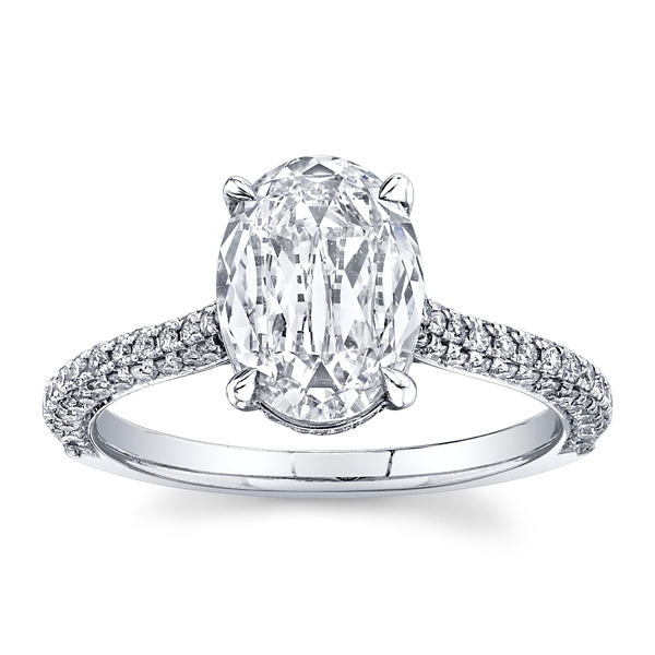 Christopher Designs Lab-Grown 14k White Gold Diamond Engagement Ring 2 1/2 ct. tw.