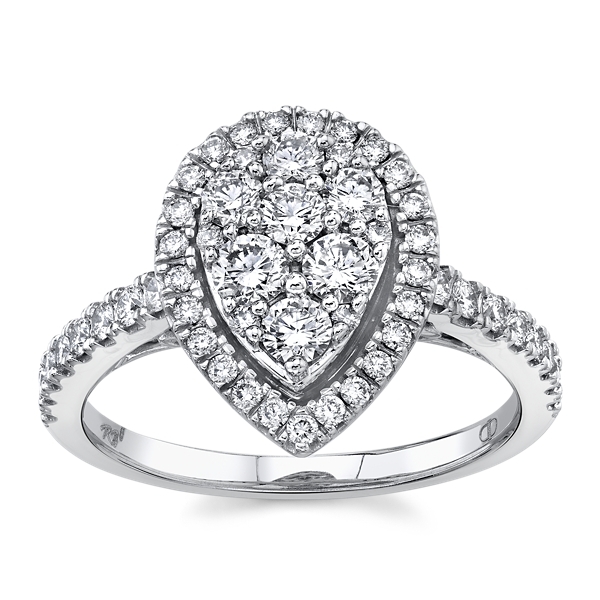 Cherish 14k White Gold Diamond Engagement Ring 1 ct. tw.