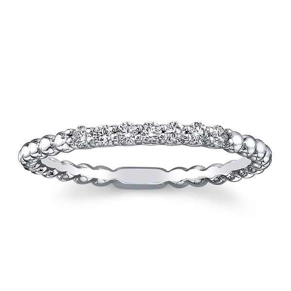 18k White Gold Diamond Fashion Ring 1/8 ct. tw.