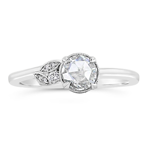 Kirk Kara 14k White Gold Diamond Engagement Ring 1/2 ct. tw.