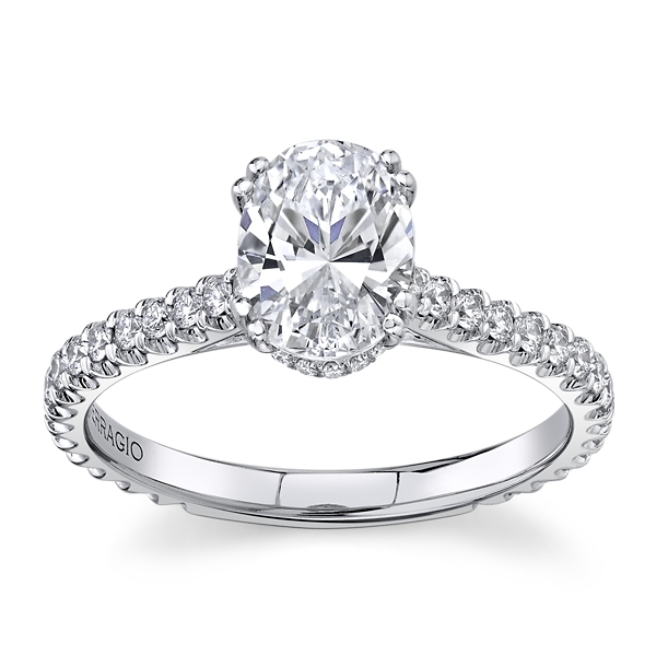 Verragio 14k White Gold Diamond Engagement Ring Setting 1/2 ct. tw.